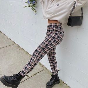 Gray Bandit plaid pants